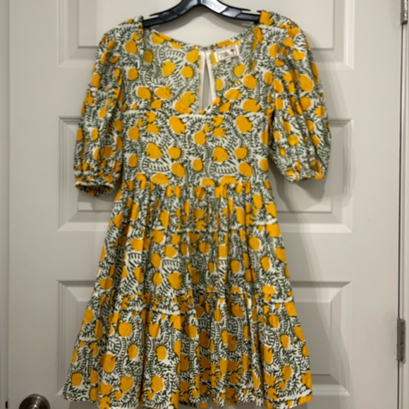Mille Aneli Dress in Citrus Print Xxs - Picture 3 of 5